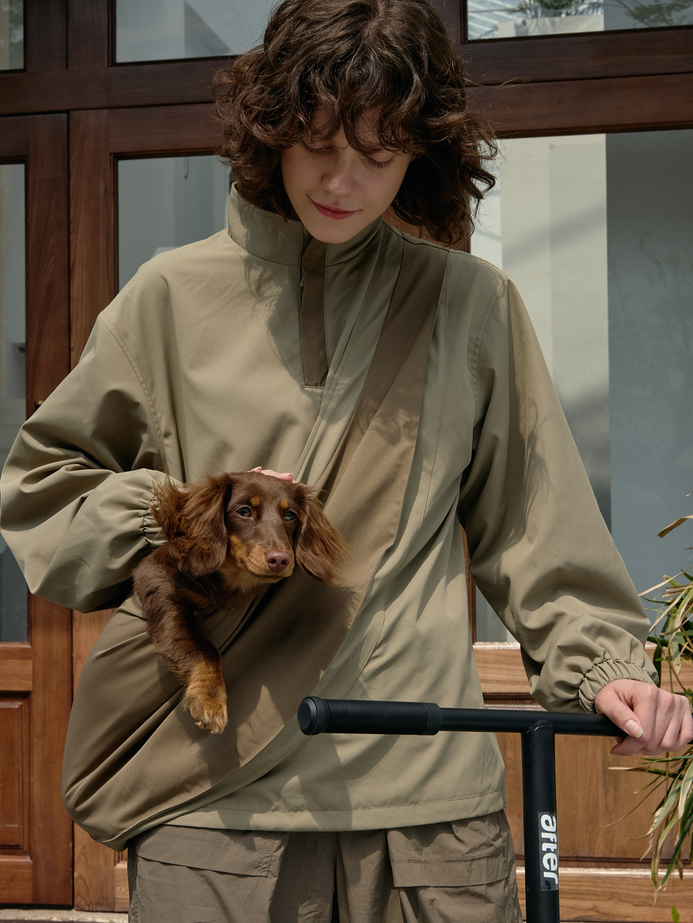 Riikyu kangaroo pouch pet sling carrier