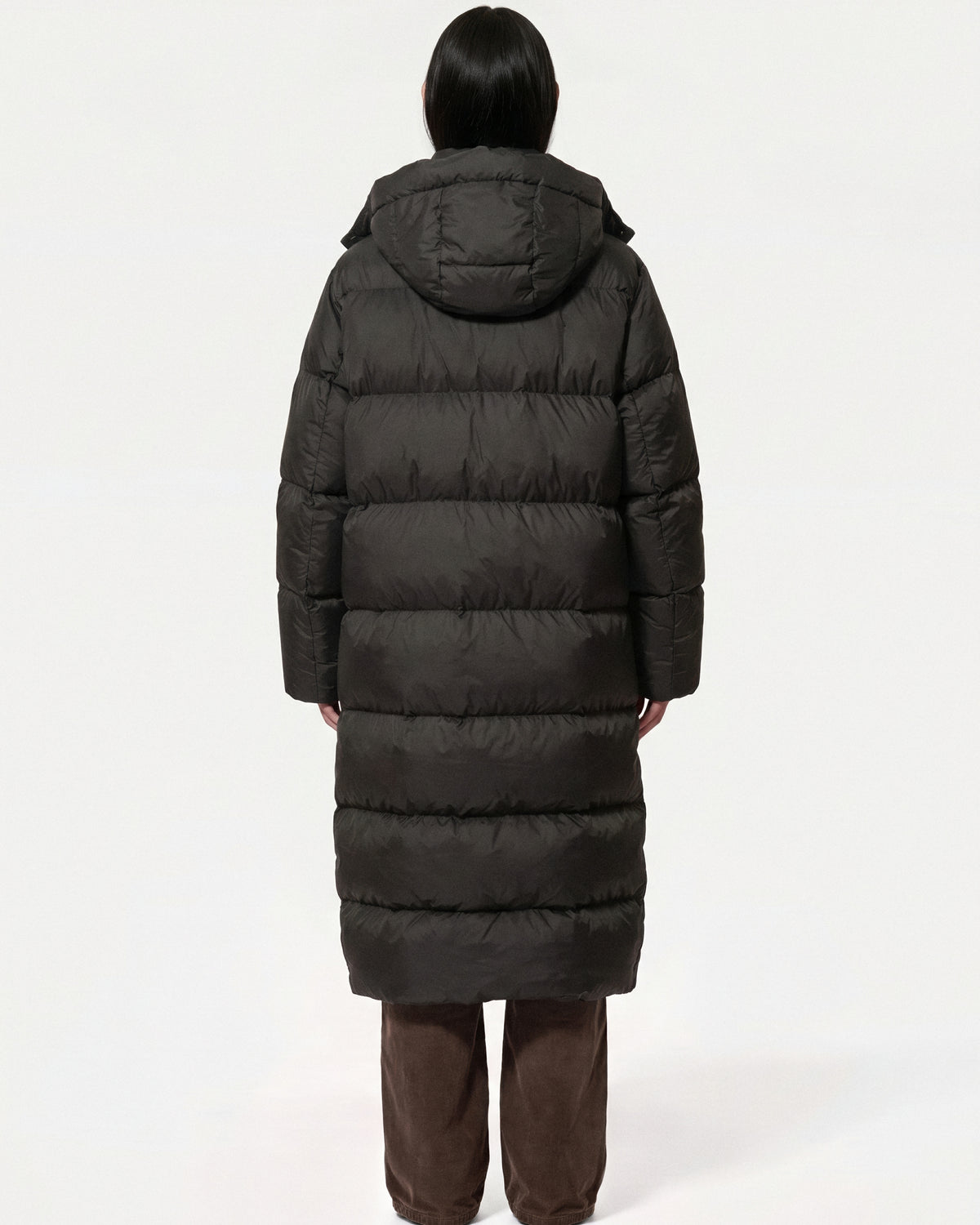 wearable pet carrier: black puffer jacket with pet pouch