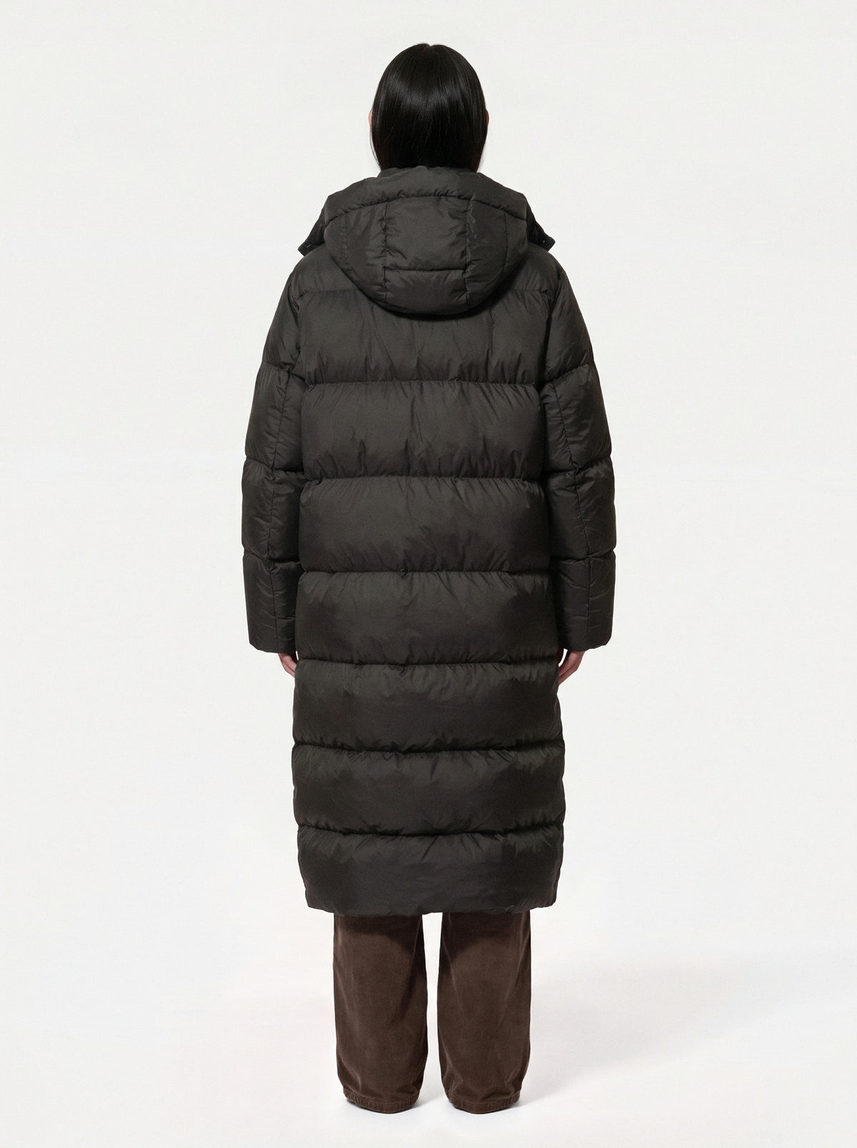 wearable pet carrier: black puffer jacket with pet pouch